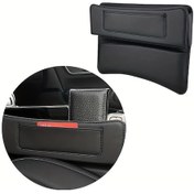 Resim Dashanshop Siyah Araç Kolçak Saklama Kutusu Geniş Kapasiteli Çok Fonksiyonlu Oto Sandık 