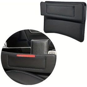 Resim Dashanshop Siyah Araç Kolçak Saklama Kutusu Geniş Kapasiteli Çok Fonksiyonlu Oto Sandık 