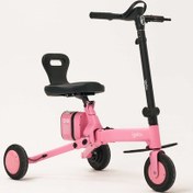 Resim İgofor 3 Tekerlekli Katlanabilir Elektrikli Oturulabilir Scooter Pembe 