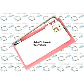 Resim Samsung Galaxy M32 KASA Arka Pil Batarya Kapağı Beyaz 