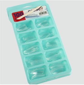 Resim 100 Adet Takma Tırnak-şeffaf N701 