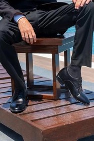 Resim El Yapımı Klasik Dikişli Model 7 Cm Boy Uzatan Gizli Topuk Ayakkabı Damatlık Kundura 
