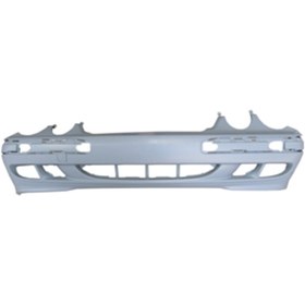 Resim BZT Mercedes E Class- W210- 00/02; Ön Tampon Koyu Gri(Sis/Band Delikli/Far Yıkamasız/Classic 2108851825 
