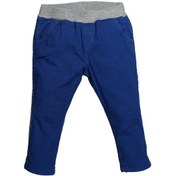 Resim Zeyland Erkek Bebek Bel Lastikli Diz Nakışlı Koton Pantolon (6-24Ay) 