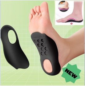 Resim Esnek Düz Taban Düzeltici Topuk Yastığı 