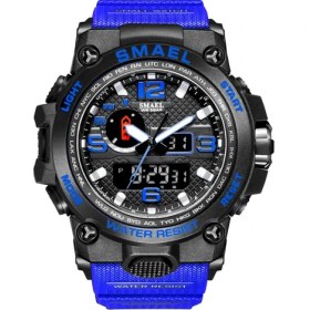 Resim Hanyang Mavi Yeni Smael Moda Erkek Dijital Spor Izle Erkekler LED Su Geçirmez Kuvars Saatler Üst Marka Lüks Chrono Sayısı Erkek Kol Saatleri (Yurt Dışından) 