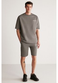 Resim Colombia Erkek 2 Li Set Comfort Fit Polarsız Nakışlı Gri Eşofman Takımı 