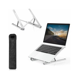 Resim Braventa Collection X2 Taşıma Çantalı Alüminyum Notebook Laptop Standı Gümüş 