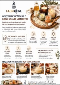 Resim Premium Mum Yapım Hobi Seti - Soya Wax 250 Gr - 2'li Toz Mum Boyası Seti - Kırmızı, Turuncu Bkfabsw2502kt Karışık 