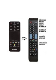 Resim Samsung Uyumlu Akıllı Kumanda Bn59-01242a Yedek Kumandasi 