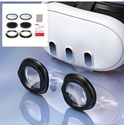 Resim Pazly Startrc Oyunları Meta Quest 3 Vr Kulaklık Mavi Işık Filtreli Miyopi Lens, 0-200 Miyopi / 50-200 Astigmat 