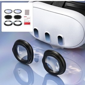 Resim Pazly Startrc Oyunları Meta Quest 3 Vr Kulaklık Mavi Işık Filtreli Miyopi Lens, 0-200 Miyopi / 50-200 Astigmat 