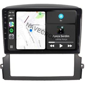 Resim Kıa Sorento 2007-10 9" Uyumlu Androıd Multimedya Gerçek 2/32 Kablosuz Carplay Geri Görüş Kameralı 9" 