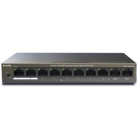 Resim TENDA TEF1110P-8-102W 8P 10/100 PoE+2 ULINK SWITCH TEF1110P-8-102W 8P 10/100 PoE+2 ULINK SWITCH