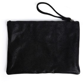 Resim Hakiki Deri Clutch El Çantası & Tablet Kılıfı (Siyah) - Hakiki Deri / Siyah 
