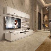 Resim Decoraktiv Trendstyle 5 Mdf Tv Ünitesi Tv Sehpası - Parlak Beyaz 