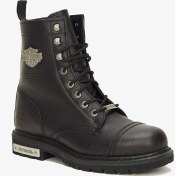 Resim Harley Davidson Colmar Bot 40-46 Black Baskılı Deri 