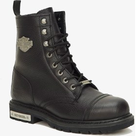 Resim Harley Davidson Colmar Bot 40-46 Black Baskılı Deri 
