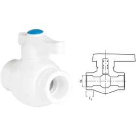 Resim Skygo Ege Yıldız PPRC 40 mm Küresel Vana Gri 