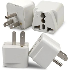 Resim Aogo Abd Priz Dönüştürücü 3 Pinli Fiş Adaptör Üniversal American Fiş Çevirici Type B Plug Adapter 