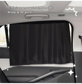 Resim Willowhaven Siyah Araba Güneşlik Perdesi Emici Vantuzlu Yazlık Yan Cam Gölgelik 