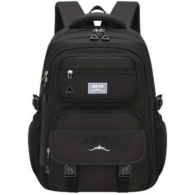 Resim Globalbloom 1 Adet Siyah Büyük Kapasiteli 15.6 İnç Laptop Outdoor Seyahat Sırt Çantası Siyah- 