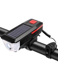 Resim Elektroalisveris Solar Bisiklet Ön Farı Bisiklet Aydınlatma Siyah 