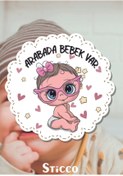 Resim Sticco Arabada Bebek Var Araba Cam Sticker 20x20 Cm 