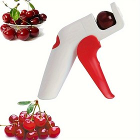 Resim 1 adet Kiraz Çekirdeği Aleti, Plastik Zeytin Çekirdeği Aleti, Mutfak Gereci, Meyve Çekirdeği Çıkarıcı, Evde Gerekli Aksesuar, Kiraz Çekirdekleri için Kolay Temizlenebilir Mutfak Aracı - Yükseltilmiş Yeni Sürüm 