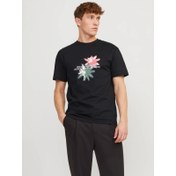 Resim Jack&Jones Jortampa Aop Branding Tee Erkek T-shirt (12252173) 