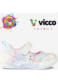 Resim Vicco Maylo 346.b26y.153 Anatomik Taban Kız Çocuk Işıklı Sandalet Pembe 22-25 