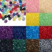 Resim 8Mm Reçine Gradyan Renk İnce Glitter Boncuklar, Hafif Glitterli Yuvarlak Gevşek Aralıklı Boncuklar, El Yapımı DIY Takı Yapımı Kolyeler ve Bilezikler, Zarif ve Güzel Süslemeler, Parti Arkadaşları Hediyeleri, Ev Dekorasyonları, Takı Aksesuarları, 50 Adet 