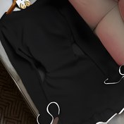 Resim Kadınlar İçin Şık Siyah Elbise - Uzun Kollu Bodycon Parti ve Resmi Elbiseler, Yıl Boyu Etkinlikler, Partiler, Ofis için Zarif Kesim, Günlük ve Özel Günler için Çok Yönlü Gardırop Parçası, Fırfır Detaylı, Yüksek Kaliteli Kumaş, Moda Tutkunları İçin Şık Kıyafet 