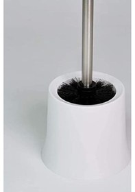 Resim Klozet Fırçası Beyaz Paslanmaz Siyah 