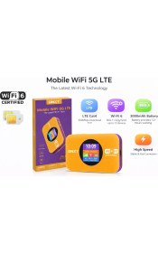 Resim Dnxt Mobile Wifi 5g Lte - Wi-Fi 6 Taşınabilir Modem, 300 Mbps, 3000MAH Batarya 