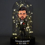 Resim Damat Karikatürlü Işıklı Fanus Biblo 