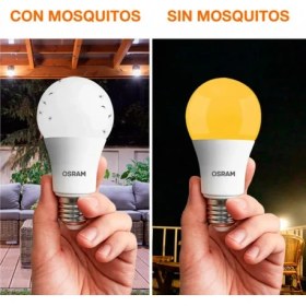 Resim Osram Sinek Kovucu 8W Beyaz-Sarı Işık E-27 840lm Led Ampul 