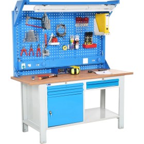 Resim Star Çelik Atölye Çalışma Tezgahı (1600 x 720 x 830-930/1844 mm) 