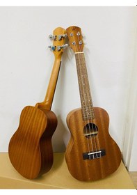 Resim Maun Ağacı Üst Concert Boy Ukulele-Kılıf ve Pena 