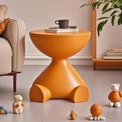 Resim Modern Kedi Şekilli Yuvarlak Yan Masa, Mat Bitişli, Çok Fonksiyonlu Mini Yatak Yanı Masa, Depolama Rafı, Küçük Alanlar İçin Taşınabilir Koltuk Masa, Ev Dekoru - Güç Gerektirmez 