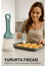 Resim Yumurta Fırçası 14 Cm Mutfak Yağlama Sos Sürme Fırçası Pasta Hamur Fırçası 