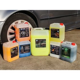 Resim dynamix wash 7'li Oto Yıkama Seti Köpük 24 Kg, Jant, Detay, Lastik, Cila, Krem, Parfüm 5'er Kg 