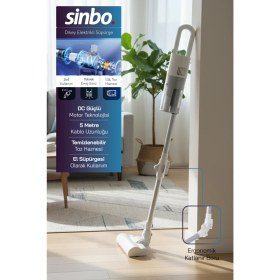 Resim Sinbo SVC-8629 Kablolu Dikey Elektrikli Süpürge - Mavi 