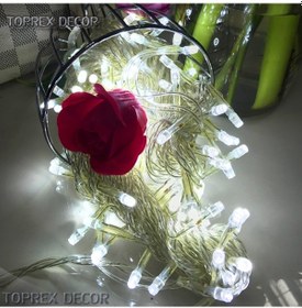 Resim Beyaz Işıklı Vitrin Işıklandırma 100 Ampüllü Led Işık İp Led Işık 