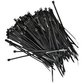 Resim Shuıvan Cırt Kelepçe 10cm Kablo Bağı 100x2,5mm Uv 100'lü Paket - Siyah-1687 