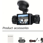 Resim Motion003 1080p Ultra Hd Araç Kamerası 4 Lens Kart Yok 360 Derece Döner Gece Görüşü 
