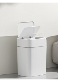 Resim Otomatik Sensörlü Çöp Kovası Beyaz 18 Lt 4147-02 Beyaz 