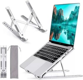 Resim UpWay 6 Ayarlanabilir Kademeli Masaüstü Alüminyum Ergonomik Kaydırmaz Macbook Notebook Standı 