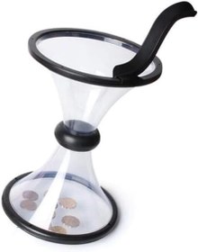 Resim SANEC Eğlenceli Huni Şeklinde İlginç Şeffaf Para Biriktirme Kumbarası 