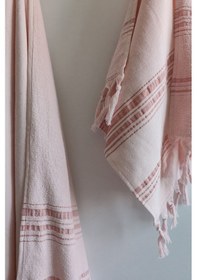 Resim %100 Pamuk Peştemal Saç Havlusu Takımı-plaj Havlusu Seti Yavruagzı Yavruağzı 